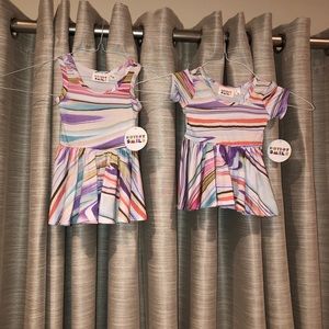 NEW😎STRIPES Baby/Girls 6-12&5/6 TWIRLY Tank Dress